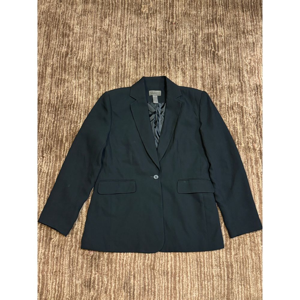 John Paul Richard Classic Black Blazer Professional Business Formal Suit Jacket
